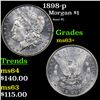 Image 1 : 1898-p Morgan Dollar $1 Grades Select+ Unc