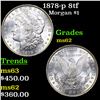 Image 1 : 1878-p 8tf Morgan Dollar $1 Grades Select Unc