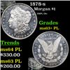 Image 1 : 1878-s Morgan Dollar $1 Grades Select Unc+ PL
