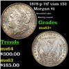 Image 1 : 1878-p 7tf vam 132 Morgan Dollar $1 Grades Select+ Unc
