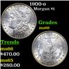 Image 1 : 1900-o Morgan Dollar $1 Grades GEM+ Unc