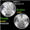 1882-s Morgan Dollar $1 Grades GEM+ Unc