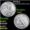 1944-p Walking Liberty Half Dollar 50c Grades Choice Unc
