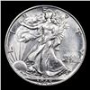 Image 2 : 1945-p Walking Liberty Half Dollar 50c Grades Select Unc