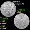 1886-o Morgan Dollar $1 Grades xf