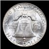 Image 3 : 1951-d Franklin Half Dollar 50c Grades Choice Unc+ FBL