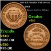 1863 E.H. Sheldon F-MI-190-A-1a Civil War Token 1c Grades vf+
