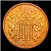 Image 2 : 1865 Two Cent Piece 2c Grades Choice Unc RB