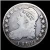 Image 2 : 1812/1 Small 8 O-102 Capped Bust Half Dollar 50c Grades vg, very good