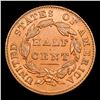 Image 3 : 1832 C-1 Classic Head half cent 1/2c Grades Select Unc BN