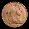 Image 2 : 1804 C-13 Draped Bust Half Cent 1/2c Grades xf+