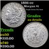 1891-cc Morgan Dollar $1 Grades AU Details