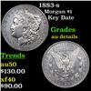 1883-s Morgan Dollar $1 Grades AU Details