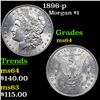 1896-p Morgan Dollar $1 Grades Choice Unc