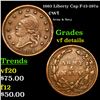 1863 Liberty Cap F-13-297a Civil War Token 1c Grades vf details