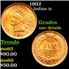 1902 Indian Cent 1c Grades Unc Details