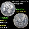 1878-p 7tf Vam 30A R5 Morgan Dollar $1 Grades Unc Details