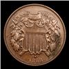Image 2 : 1868 Two Cent Piece 2c Grades Select AU
