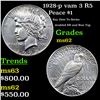 1928-p vam 3 I2 R5 Peace Dollar $1 Grades Select Unc
