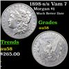 1898-s /s Vam 7 Morgan Dollar $1 Grades Choice AU/BU Slider