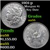 1901-p Morgan Dollar $1 Grades Choice AU