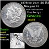 1878-cc vam 20 R5 Morgan Dollar $1 Grades Select Unc