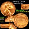 1972-p DDO Lincoln Cent 1c Grades Unc details RD