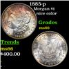 1885-p Morgan Dollar $1 Grades GEM+ Unc