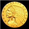 Image 2 : 1915-p Gold Indian Quarter Eagle $2 1/2 Grades Choice AU/BU Slider