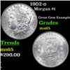 1902-o Morgan Dollar $1 Grades GEM Unc