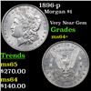 1896-p Morgan Dollar $1 Grades Choice+ Unc