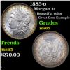 1885-o Morgan Dollar $1 Grades GEM Unc