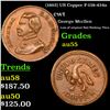 (1863) US Copper F-138-434a Civil War Token 1c Grades Choice AU