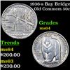 1936-s Bay Bridge Old Commem Half Dollar 50c Grades Choice Unc