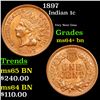 1897 Indian Cent 1c Grades Choice+ Unc BN