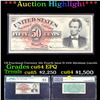 ***Auction Highlight*** US Fractional Currency 50c Fourth Issue fr-1374 Abraham Lincoln Graded cu64 