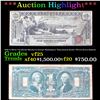 ***Auction Highlight*** 1896 $1 Silver Certificate Martha & George Washington "Educational Series" F