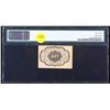 Image 3 : 1862 US Fractional Currency 10c First Issue fr-1243 Washington W/O Monogram Graded cu63 By PMG