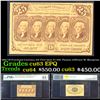 1862 US Fractional Currency 25¢ First Issue Fr-1281 Thomas Jefferson W/ Monigram Graded cu63 EPQ By 