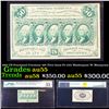 1863 US Fractional Currency 50¢ First Issue Fr-1312 Washington W/ Monigram Graded au55 By PMG