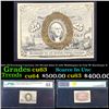 1863 US Fractional Currency 25c Second Issue fr-1285 Washington In Oval W/ Surcharge 'A' Graded cu63