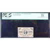 Image 2 : PCGS 1865 US Fractional Currency 3c Third Issue fr-1227 Washingon Dark Background Graded au53 By PCG