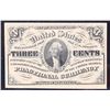 Image 4 : PCGS 1865 US Fractional Currency 3c Third Issue fr-1227 Washingon Dark Background Graded au53 By PCG