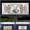 PCGS US Fractional Currency 50c Third Issue fr-1341 Francis Spinner TY II  Graded au58 PPQ By PCGS