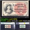1870's US Fractional Currency 10¢ Fourth Issue Fr-1257 40MM Seal Graded cu63 EPQ By PMG