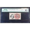 Image 2 : 1870's US Fractional Currency 10¢ Fourth Issue Fr-1258 Graded cu63 EPQ By PMG