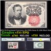 1875 US Fractional Currency 10c Fifth Issue fr-1266 Short Key Graded vf35 EPQ By PMG