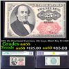 1874 25c Fractional Currency, 5th Issue, Short Key Fr-1309  Graded au55 By PMG
