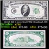 1928B $10 G rren Seal FRN Cleveland, OH Grades xf
