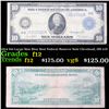 1914 $10 Large Size Blue Seal Federal Reserve Note Cleveland, OH 4-D Grades f, fine
